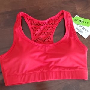 Zyia Red Bomber Bra M New